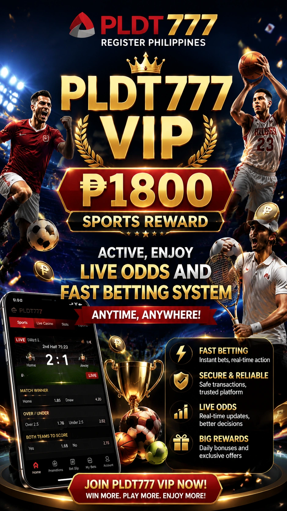 Sports betting hub visual